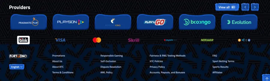 Fortuzino casino kasyno